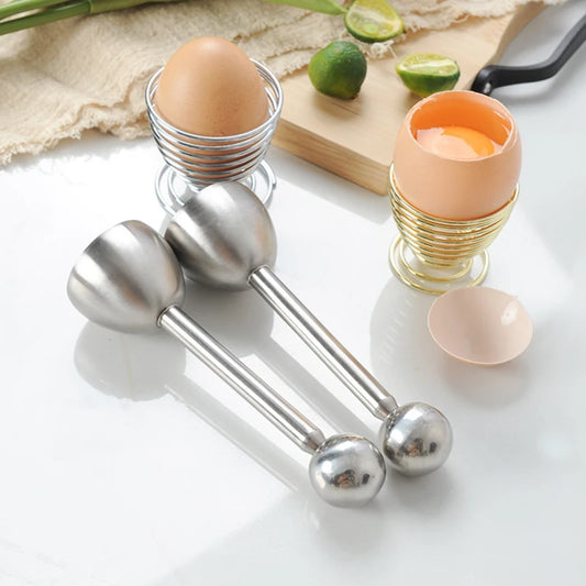 Coupe-Coquille & Ouvre-Œuf en Acier Inoxydable – Précision et Simplicité en Un Geste